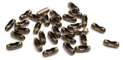 Produktbild von Vintageparts Kugelkettenverschluss antik bronze 3mm Kugelketten 30 Stück