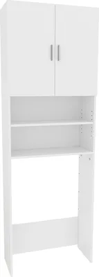 Produktbild von Waschmaschinenschrank Vicco Martha Weiß 64 x 190 cm mit 2 kurzen Türen, Model 40274
