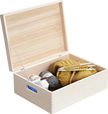 Obrázok produktu pre Viacúčelový úložný box s vekom, 39 x 29 x 14 cm