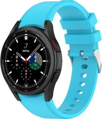 Produktbild von Strap-it Samsung Galaxy Watch 4 Classic 42mm Armband Silikon (Hellblau)