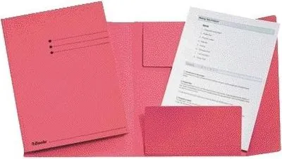 Image de Esselte Chemise à 3 rabats A4, Rose