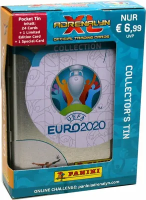 Produktbild von SMALL UEFA EURO 2020 TIN, 4 sachets, Limited Edition x3