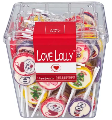 Produktbild von Amore Sweets Rocks Christmas Lolly Mix 100×10g