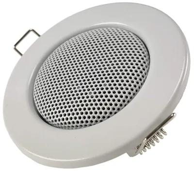Productafbeelding van Inbouwluidspreker, plafondluidspreker, 12 W, platte inbouw, 80 mm, wit