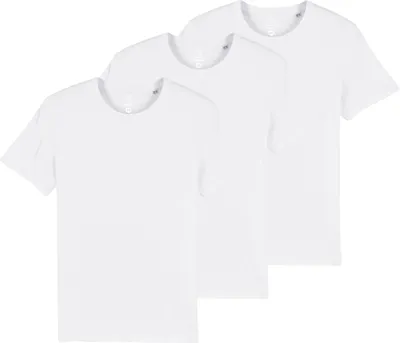 Produktbild von 3er Set T-Shirt uni aus 100% Biobaumwolle fair produziert der Marke GRADNETZ