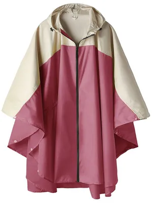 Productafbeelding van SaphiRose regenponcho met capuchon, uni, waterdicht, regenjas voor volwassenen