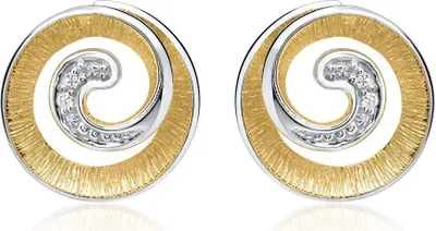 Produktbild von Ohrstecker aus 585er Weißgold mit 4 Diamanten 0,016 ct.