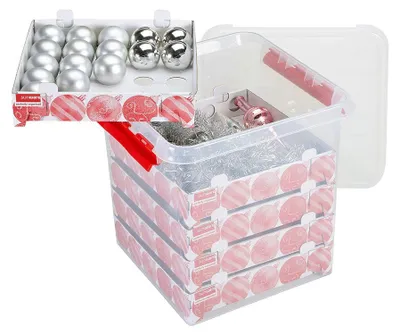 Image de Boîte à boules de Noël Q-LINE 125 - avec des plateaux pouvant contenir 125 boules