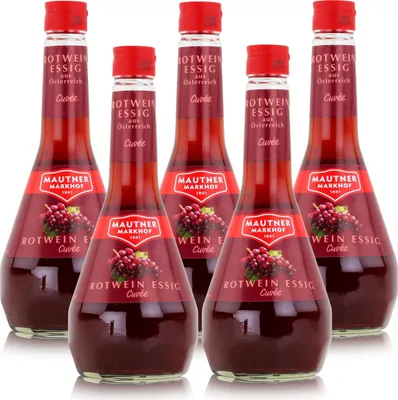 Produktbild von Mautner Rotwein Essig Cuvée 0,5L - Essig aus Österreich (5er Pack)