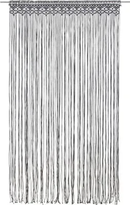 Produktbild von vidaXL Makramee Vorhang Anthrazit 140x240 cm Baumwolle