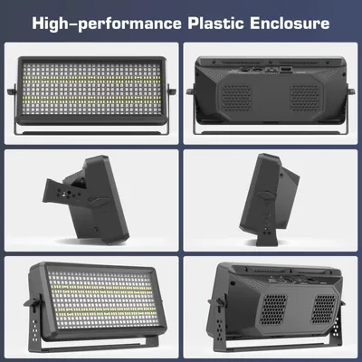 Immagine prodotto di Pannello LED RGBW a parete – Stroboscopio – DMX – 120 W – Set da 4 – Spina EU – Illuminazione per palcoscenico e DJ