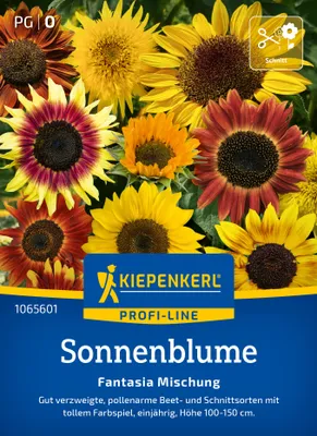 Produktbild von Kiepenkerl Profi-Line Blumensamen Sonnenblumen Fantasia Mischung F1 für ca. 20 Pflanzen