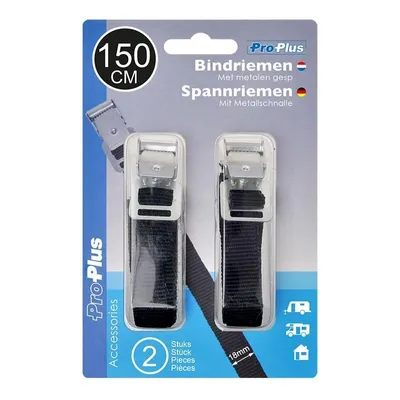 Produktbild von Kfz Spannriemen 18mm -150 cm 2er Set mit Metallschnalle
