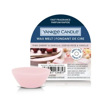 Produktbild von Yankee Candle 10.00664.0050, Rund, Pink, Kirsche (Frucht), Vanille, Pink Cherry & Vanilla, Aprikose, Kirsche (Frucht), Himbeere, Cherry blossom, Milch, Pistazie