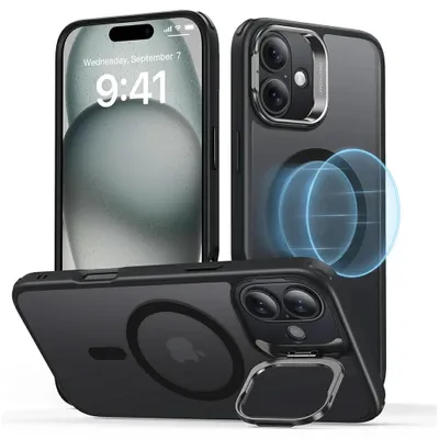 Obrázok produktu pre Classic Hybrid (HaloLock) ESR case with stand for iPhone 16 (black)