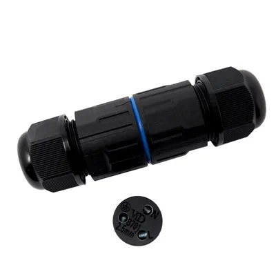 Produktbild von ViD® Kabelverschraubung Dosenmuffe IP68, 3-Polig, 3x 1,0 - 2,5 mm² | Blau