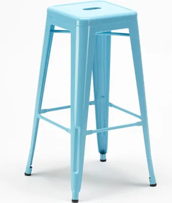 Produktbild von Barhocker 76cm aus stahl metall für bar und küche Steel Up - Hellblau