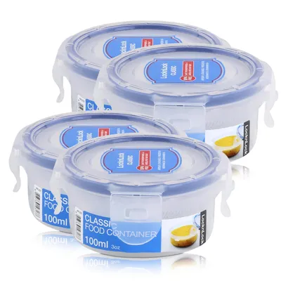 Produktbild von LocknLock Classic HPL931 Frischhaltedose 100ml - Luft und Wasserdicht (4er Pack)