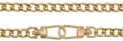 Taschenkette 120 cm lang mit Karabinerhaken gold