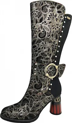 Produktbild von Laura Vita  Damenschuhe Stiefel Reißverschluss Schwarz Freizeit