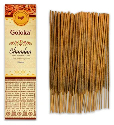 Räucherstäbchen Chandan 100 g, natürlich, für Meditation & Aromatherapie