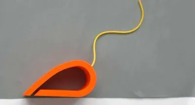 Produktbild von Türstopper Fensterstopper Türkeil House Mouse® ARTIKEL-Design orange - gelb