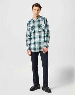 Produktbild von Wrangler Western Langarmhemd Mehrfarbig M Mann Mehrfarbig M