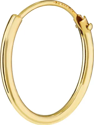 Produktbild von Einzel Herren Creole Echt Gold 333 Ohrring Ohrschmuck Ohrhänger 15mm 3752