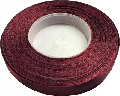 Produktbild von Burgunderrotes Satinband, dekorativ, 12 mm, 32 m