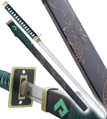 Produktbild von Katana Grüner Drache Dekorationsschwert Épée
