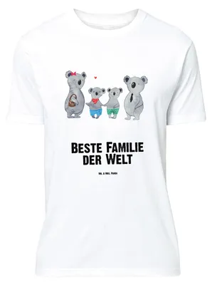 Produktbild von Mr. & Mrs. Panda Größe XL T-Shirt Koala Familie zwei - Weiß - Geschenk, Zusammen, mit Spruch, Tshirt, Shirt, Muttertag, Koalabär