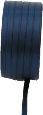 Produktbild von Satin Schmuckband Vipke, dunkelblau, 50m, 3mm - Doppel-Satinband