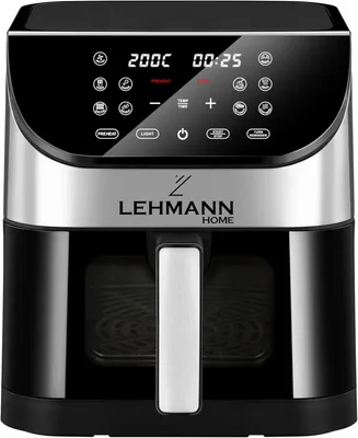 Produktbild von Heißluftfritteuse 6L mit 10 Kochprogrammen, Friteuse Heissluft 1500 W und Temperaturkontrolle 76-200°C, Air Fryer Timer und digitalem LED-Touchscreen