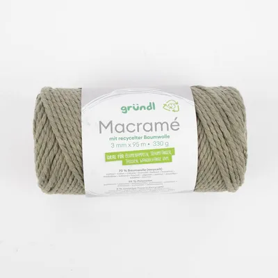 Produktbild von Gründl Baumwollkordel "Macramé", 3 mm, 95 m Farbe 03