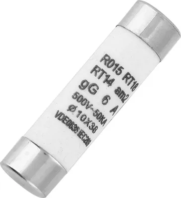 Image de 10Pcs High Breaking Capacity Cylinder Fuse?with Indicator Device 10x38 380-500VAC(6A)