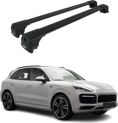 Image de Porte-bagages pour Skoda Kodiaq 2017-2024 ABE aluminium noir
