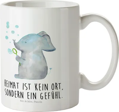 Produktbild von Mr. & Mrs. Panda Plastikbecher Elefant Seifenblasen - Weiß - Geschenk, Camping Tasse, Kindertasse, Elefanten, Kinderbecher, Pott, Lustige Sprüche, Liebe, Kunststoffbecher