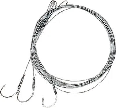 Produktbild von Behr Stahlvorfach grün 7kg 50cm mit Wirbel - nylonummantelt 1x7