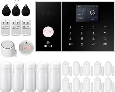 Zdjęcie produktu dla Inteligentny system bezpieczeństwa, łączność bezprzewodowa, sterowanie za pomocą aplikacji mobilnej, zestawy 2G-F