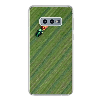 Produktbild von MuchoWow® Handyhülle Schutzhülle Hülle für Samsung Galaxy S10e Zugmaschine - Anhänger - Grün Silikon Softcase Handy Hülle - Handy