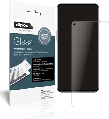 Produktbild von 2x Schutzfolie für OnePlus 9RT matt - Anti-Shock 9H Folie dipos Glass Kunststoffglas