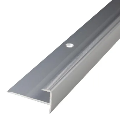 Imagen del producto de Perfil de aluminio, 36 mm de ancho, anodizado en color plateado, 1000 mm de longitud
