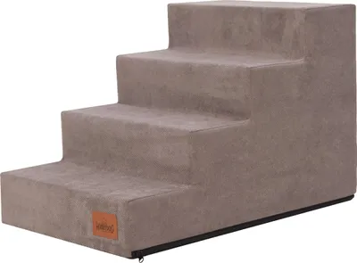 Obrázek produktu pro Schůdky pro psy Hobbydog, Savoy, ve dvou velikostech, protiskluzové, odolné, různé barvy - 4 schůdky - 60 x 40 x 40 cm [velikost: L] - Cappuccino