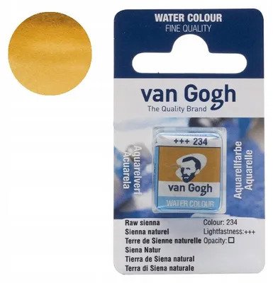 Produktbild von Van Gogh Aquarellfarbe Halbpalette 234 Rohsienna