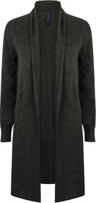 Produktbild von Henbury H719 | Damen Longline Open Cardigan - Farbe: Grey Marl - Größe: S