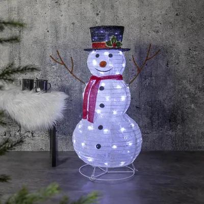 Zdjęcie produktu dla Figura ogrodowa bałwanek Led TECIDY 90 cm