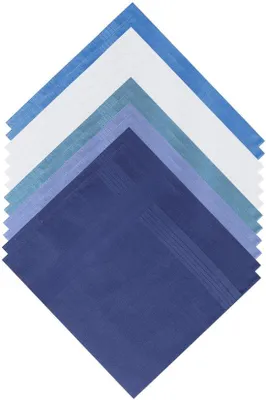 Zdjęcie produktu dla Zestaw 12 męskich chusteczek Ibzoa® – 40 x 40 cm, mieszanka poliestru i bawełny, klasyczny wzór w paski, miękkie, dobrze trzymające kształt i nadające się do prania, również jako apaszka do marynarki