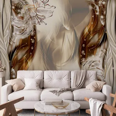 Produktbild von Selbstklebende Folie Fototapete - Ethereal Sheen 98x70 cm Blumen a-A-0210-a-b