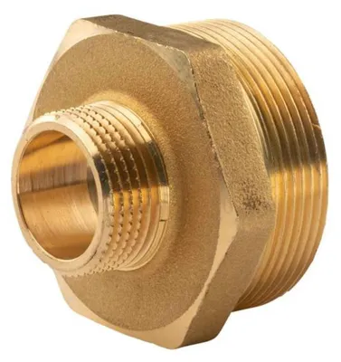 Produktbild von Messing Gewinde-Fitting Reduziernippel 1'AG (DN 25) - 2'AG (DN 50) - schwere Ausführung