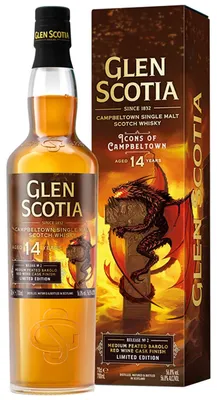 Produktbild von Glen Scotia 14 Jahre - Icons of Campbeltown - Release No.2 - The Dragon - Peated Barolo Red Wine Cask Finish - SIngle Malt Scotch Whisky